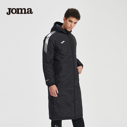 joma荷马长款棉服冬季开衫男士