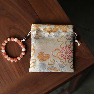 抽绳首饰袋中式文玩袋佛珠袋手串袋盘玩袋念珠袋手镯袋锦囊束口袋