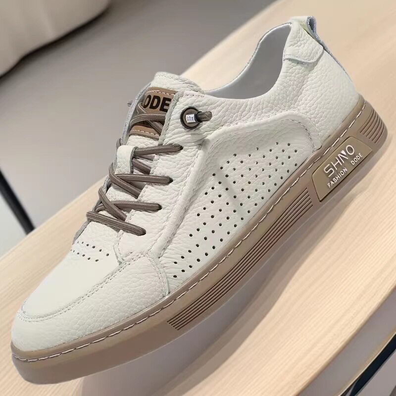 头层牛皮德训鞋2026年新款春夏季男士休闲鞋真皮男款皮鞋百搭透气