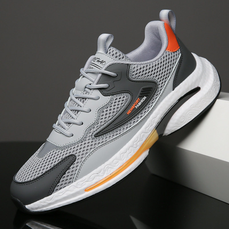 温州新款防滑耐磨鞋底男鞋夏季男鞋爆款网布透气运动男鞋