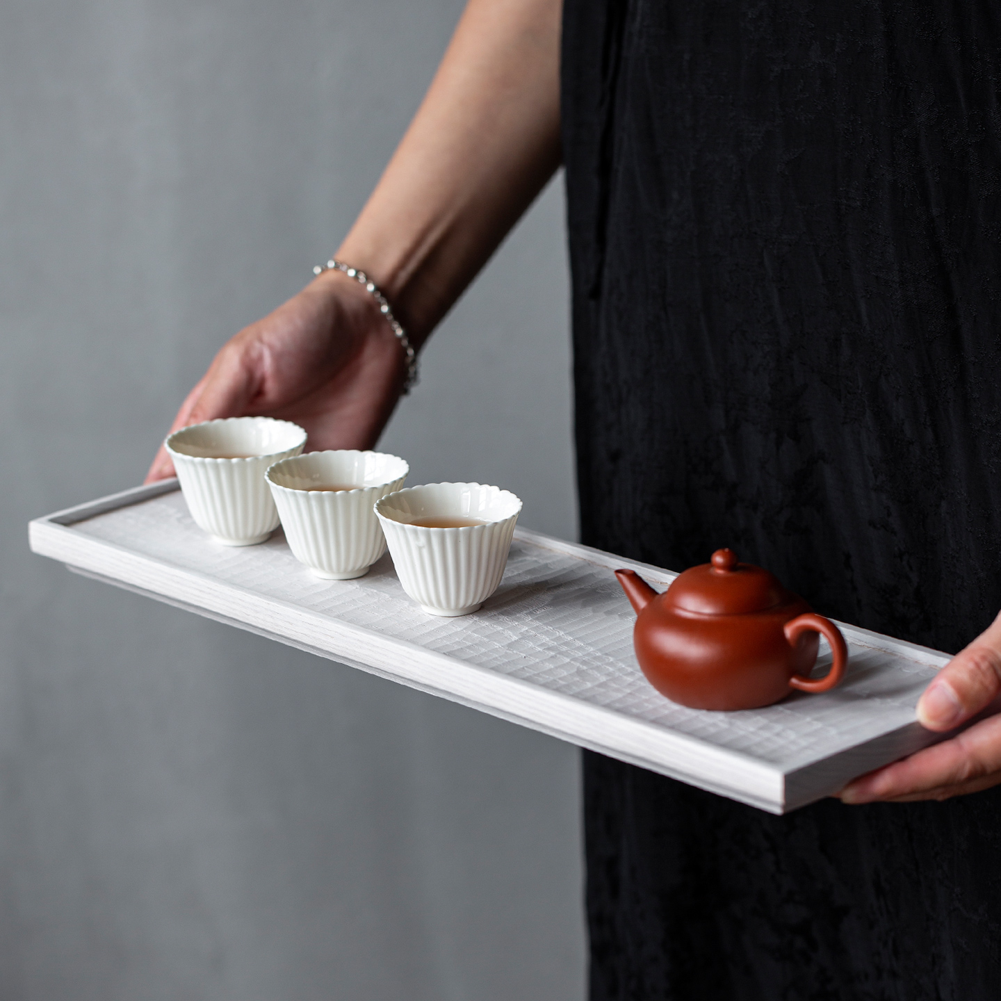 实木茶盘侘寂风收纳盘