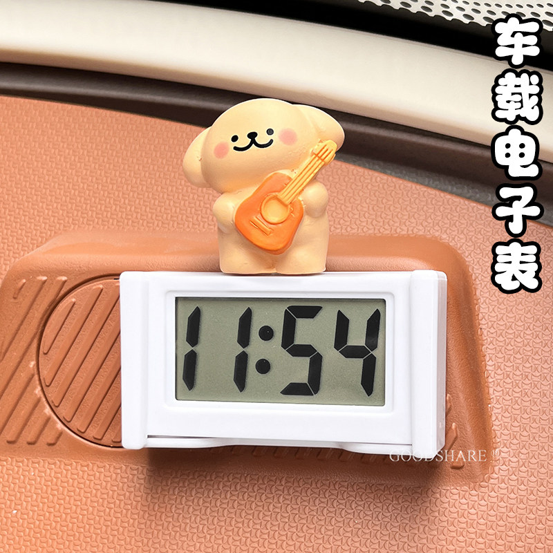 三轮车数字电子表时间显示可爱图片