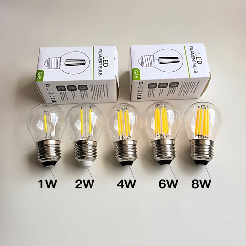 e27螺口LED节能小球泡1W灯暖光