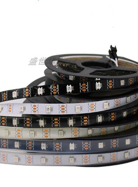 LED灯带WS2812B5V30灯内置ic树莓派单片机arduino编程跑马流水灯