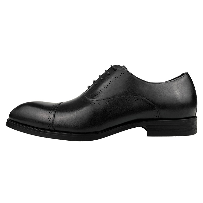 CU HOME STUDIO FASHION BUSINESS CARVED LEATHER COMMUTER HAND-LACED OXFORD SHOES FOR MEN