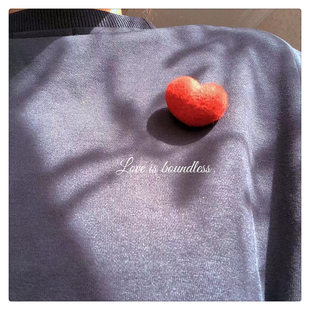 Johnny|羊毛毡手作ins毛绒可爱爱心桃心别针胸针发夹【2件免邮】