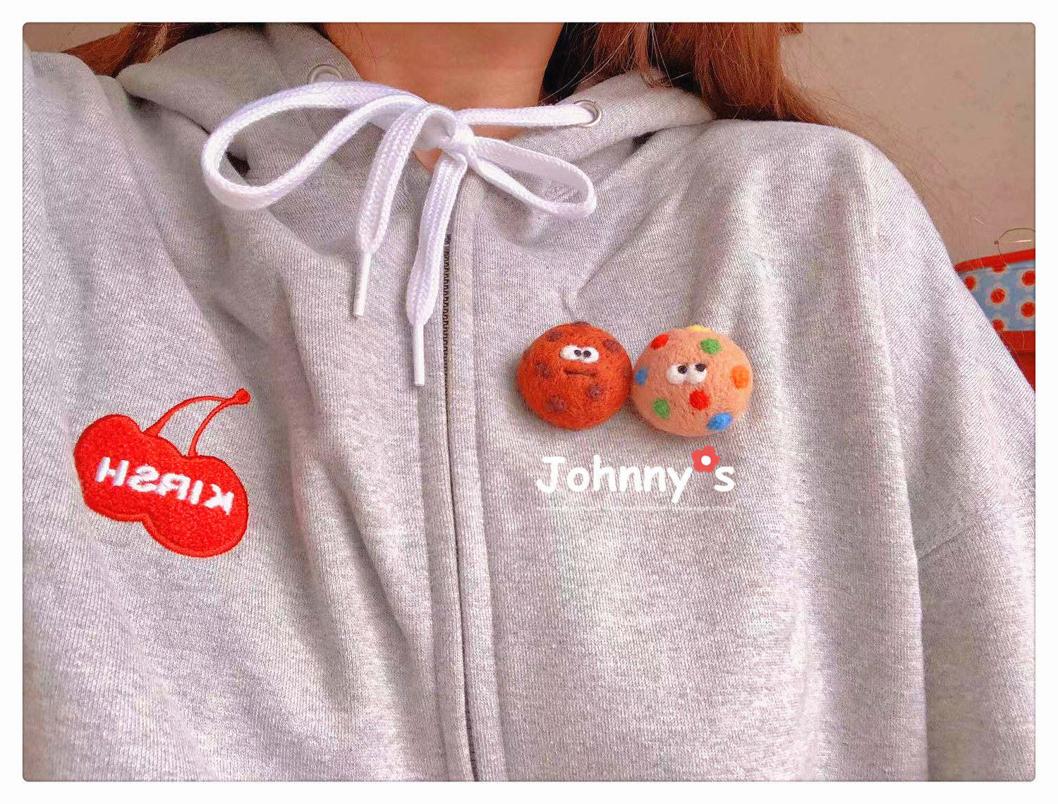 小饼干|johnny羊毛毡食玩bb发夹