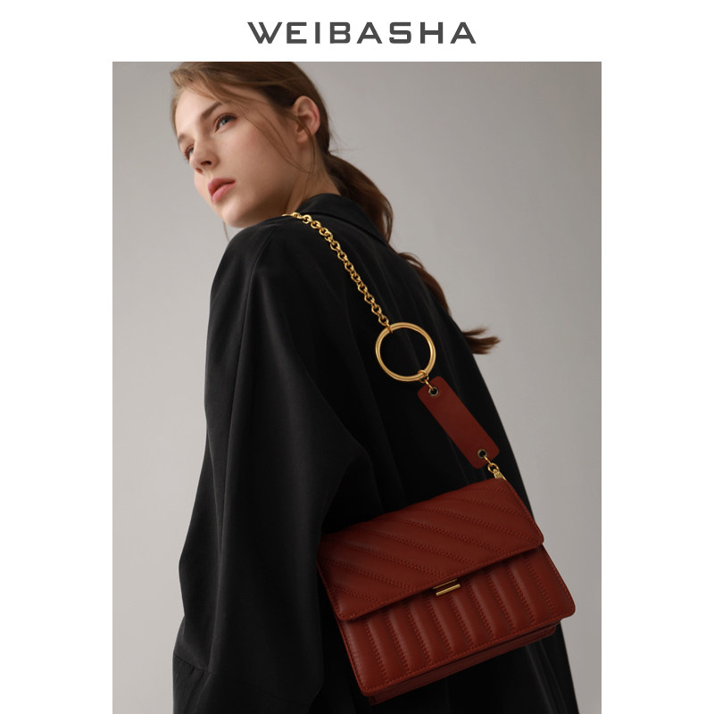 包包2020新款潮小香风链条包夏天单肩包真皮百搭ins斜挎包女包