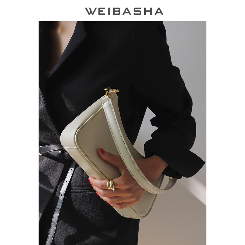 小众包包2020新款潮单肩法棍腋下包斜挎包夏季真皮百搭链条包女包