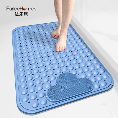 法乐居浴室防滑垫防摔地垫淋浴房洗澡专用脚垫化妆室防水防滑地垫