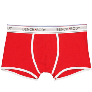 bench/BODY/奔趣2023秋新品男士时尚撞色棉质中腰平角内裤BXM0308