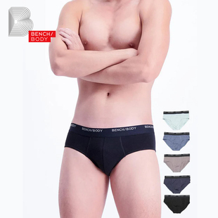 新款 基础款 5条装 BENCH 中腰棉质男三角内裤 奔趣 内裤 TUB0502 BODY