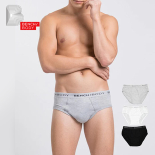 新款 基础款 男三角内裤 BODY TUB03 中腰棉质 奔趣 内裤 BENCH 3条装