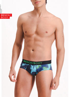 bench/BODY/奔趣 潮流时尚印花内裤男士涤纶中腰三角裤BUF0157