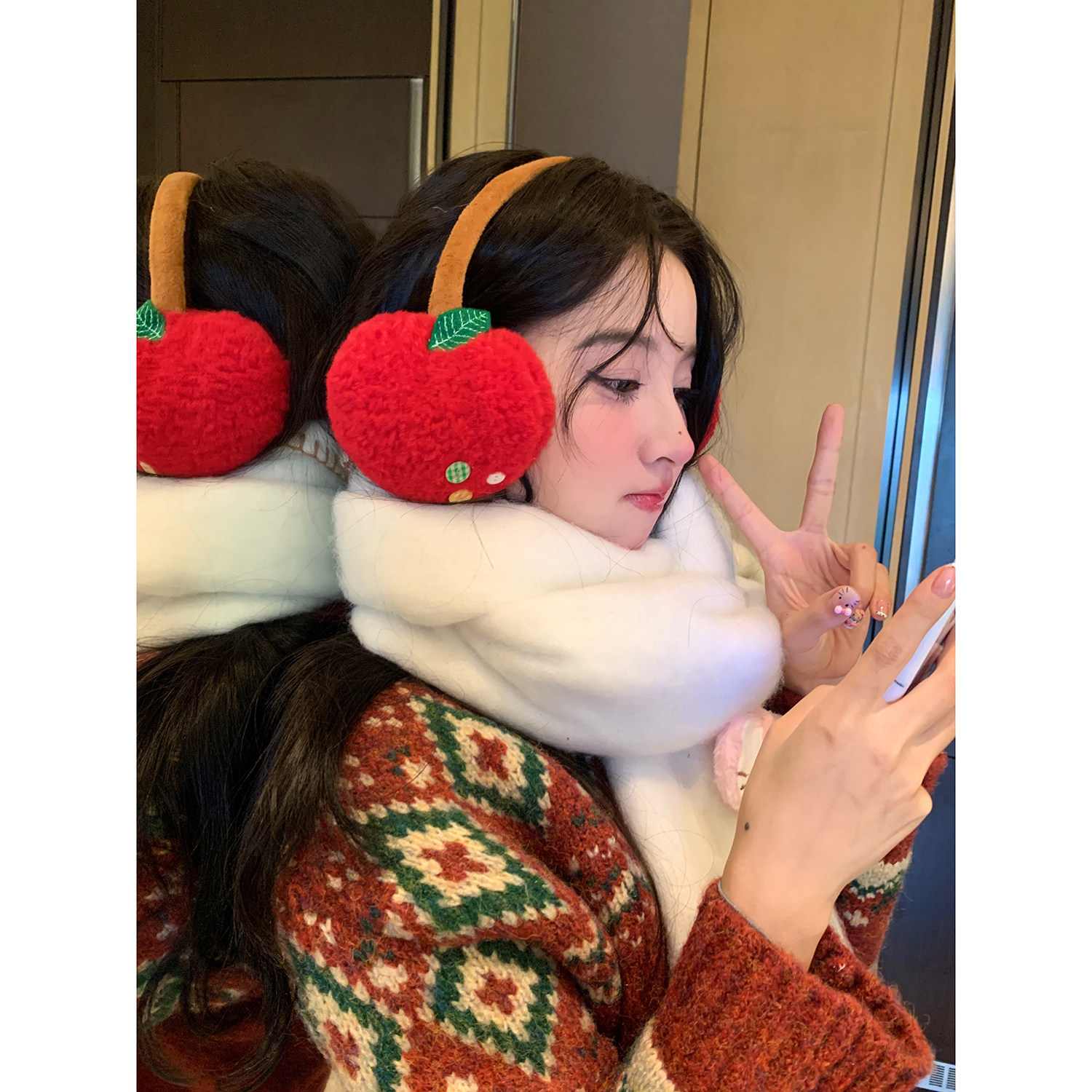 馨帮帮 防冻保暖护耳耳套户外骑行耳包耳机式可爱苹果耳罩女冬天,服饰配件/皮带/帽子/围巾,耳套,淘宝优惠券,粉丝福利购,淘宝优惠卷