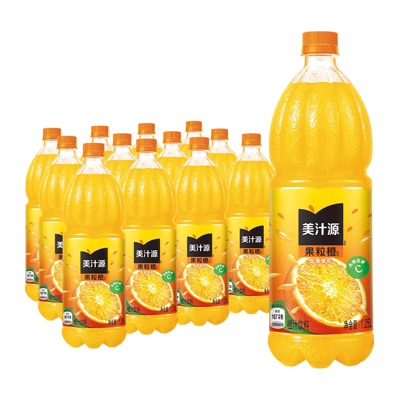 可口可乐美汁源果粒橙汁饮品1.25L*12瓶装整箱 包装果味饮料包邮,咖啡/麦片/冲饮,果味/风味/果汁饮料,淘宝优惠券,粉丝福利购,淘宝优惠卷