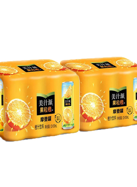 可口可乐美汁源果粒橙橙汁饮料310mlX24罐装整箱果味果汁饮品包邮