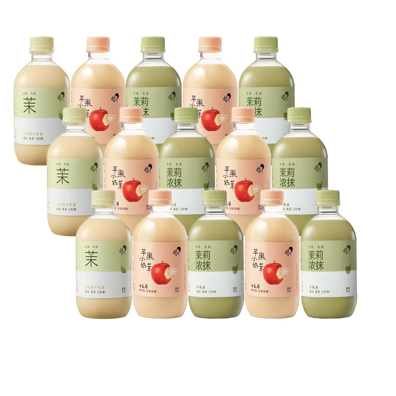 喜茶牛乳茶抹茶茉莉瓶装整箱图片