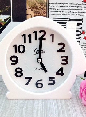 康巴丝学生创意小闹钟儿童卧室静音钟表电子时钟床头钟卡通闹表