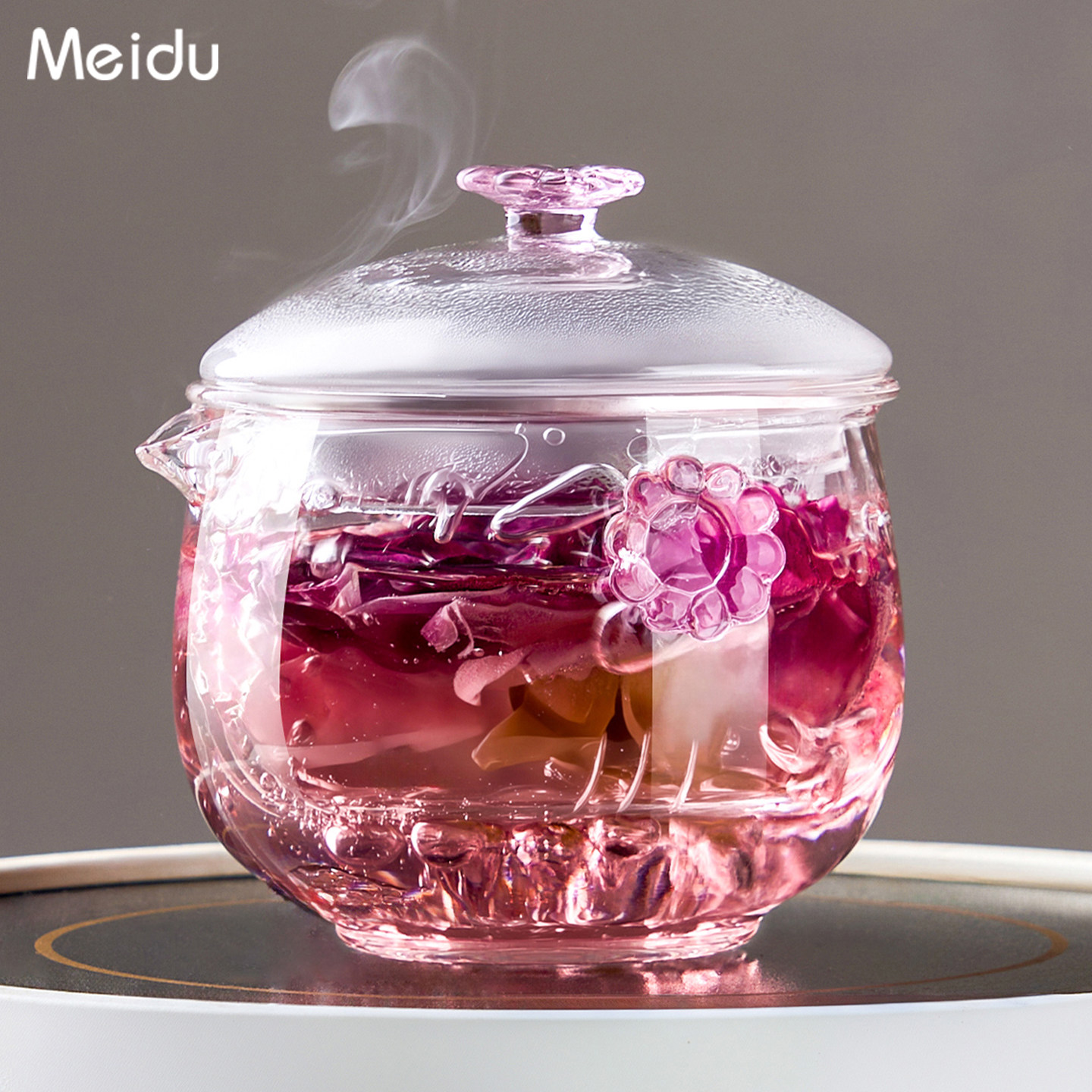 手抓壶耐高温玻璃茶壶个人专用防烫带过滤双耳壶单壶女士泡茶套装