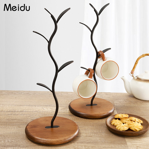 实木杯架家用客厅餐桌杯子收纳架