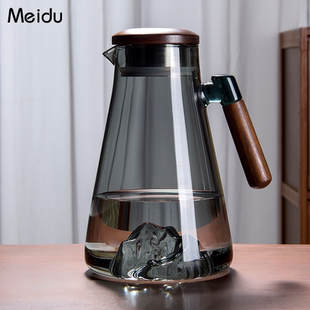 冷水壶凉水壶玻璃耐高温家用大容量凉水杯果茶扎壶冰箱水壶套装