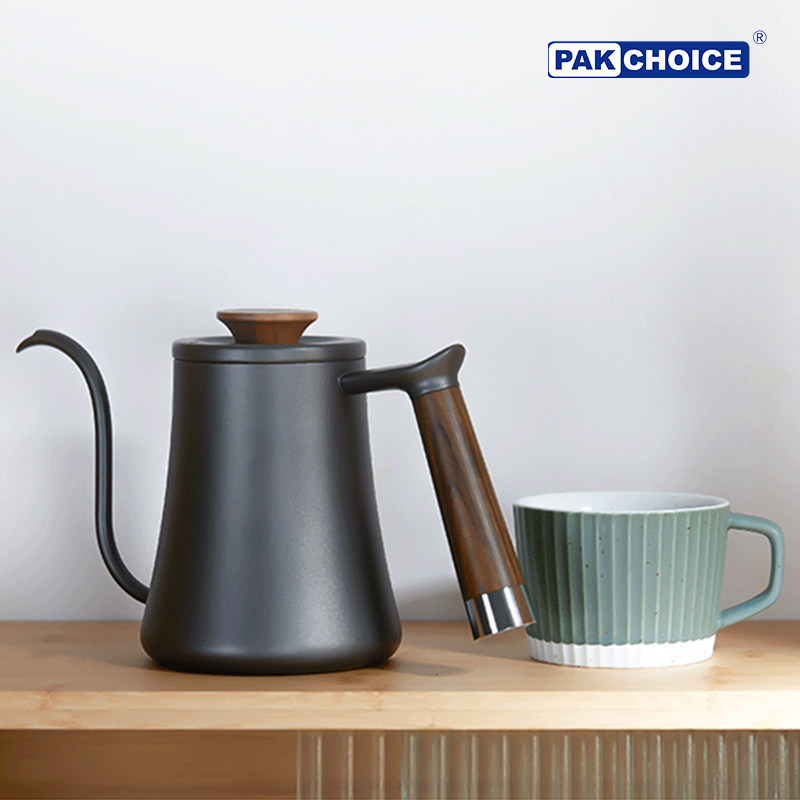 手冲咖啡壶咖啡过滤杯木柄细口壶不锈钢家用咖啡器具挂耳长嘴水壶