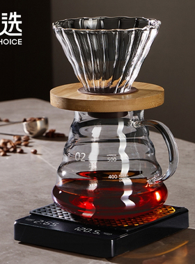 宝选手冲咖啡壶套装咖啡萃取杯咖啡滤杯过滤研机器具手冲咖啡壶