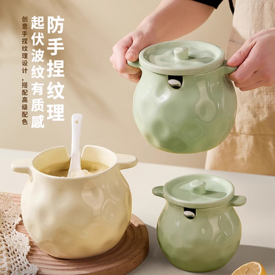 【陶瓷材质】厨房用猪油罐耐高温