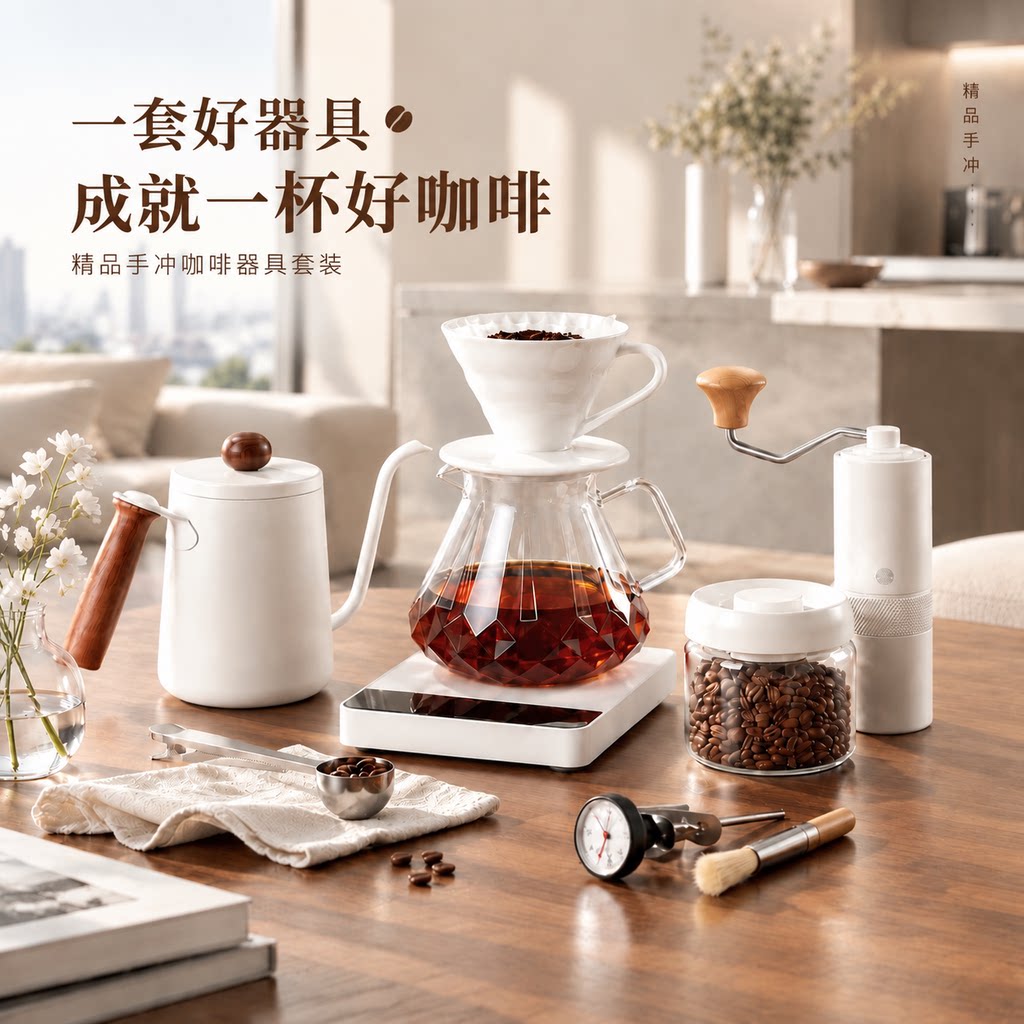 Pakchoice手冲咖啡壶套装V60