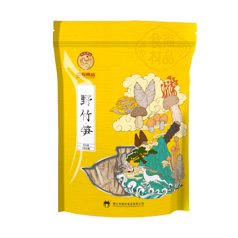 宁正丰 野竹笋黄山特产25新笋笋干