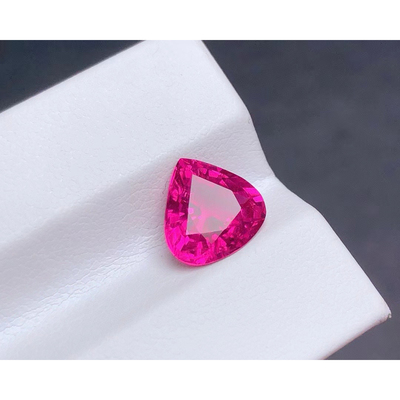 天然卢比来碧玺裸石戒面全净体定制戒指吊坠火彩棒晶体佳3.11ct