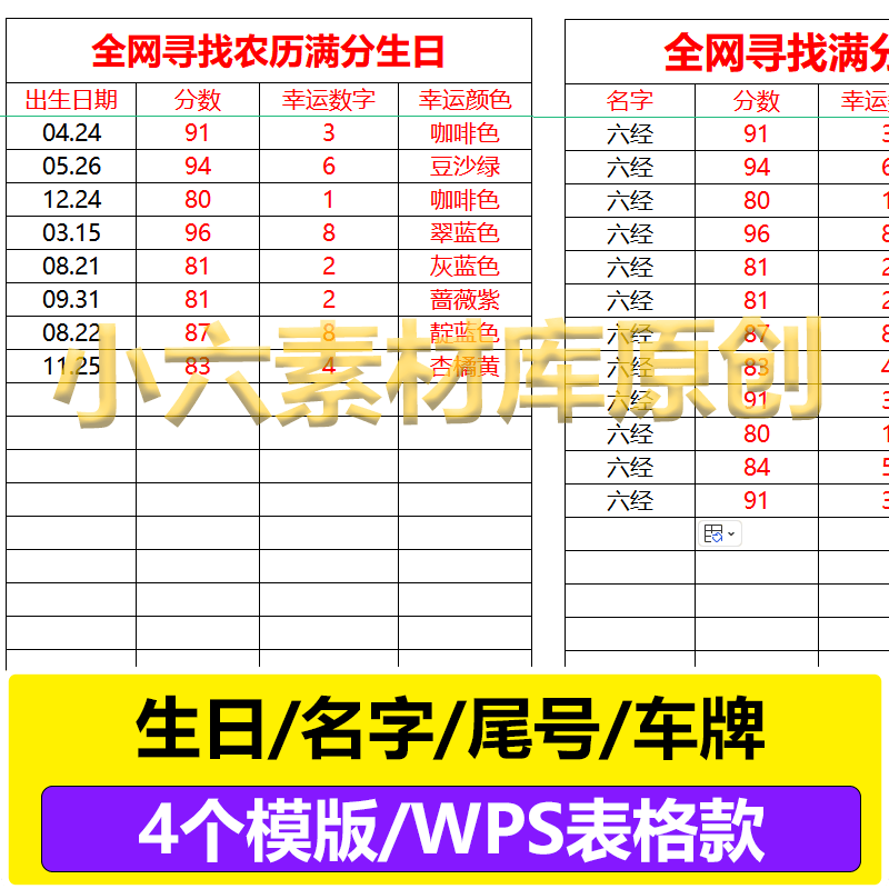 直播抖音满分生日名字测试车牌打分评分素材寻找满分尾号主播同款