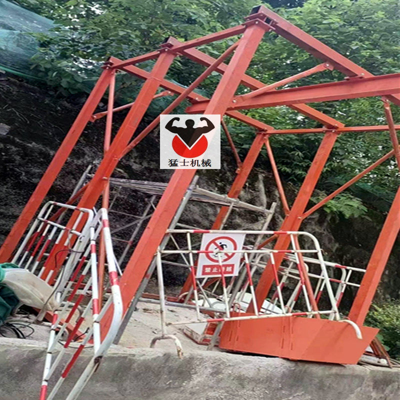 工地桥梁人工挖孔桩吊机轻型哈儿吊运机龙门架电动葫芦卷扬机