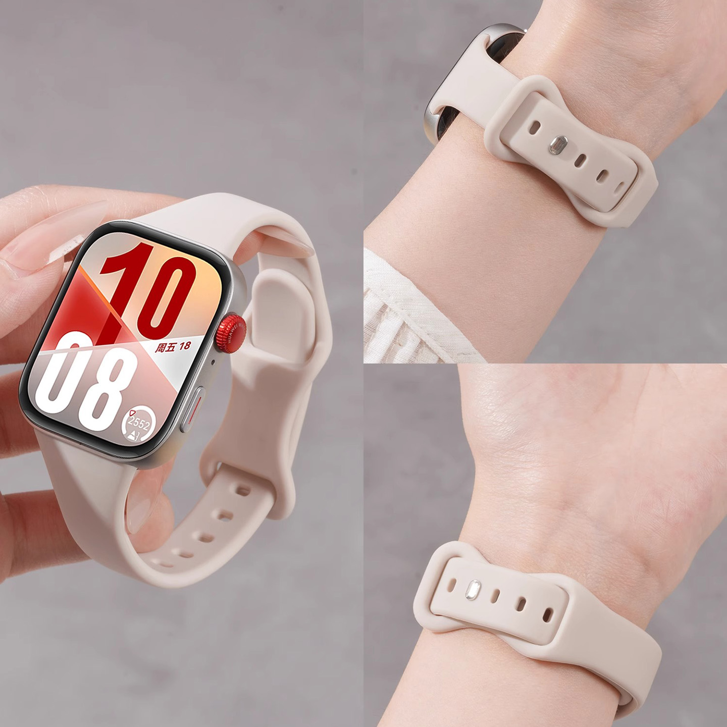 适用于华为FIT4手表fit4pro表带小蛮腰液态硅胶腕带新款watchfit3运动智能手环三四代男女高级感柔软替换配件