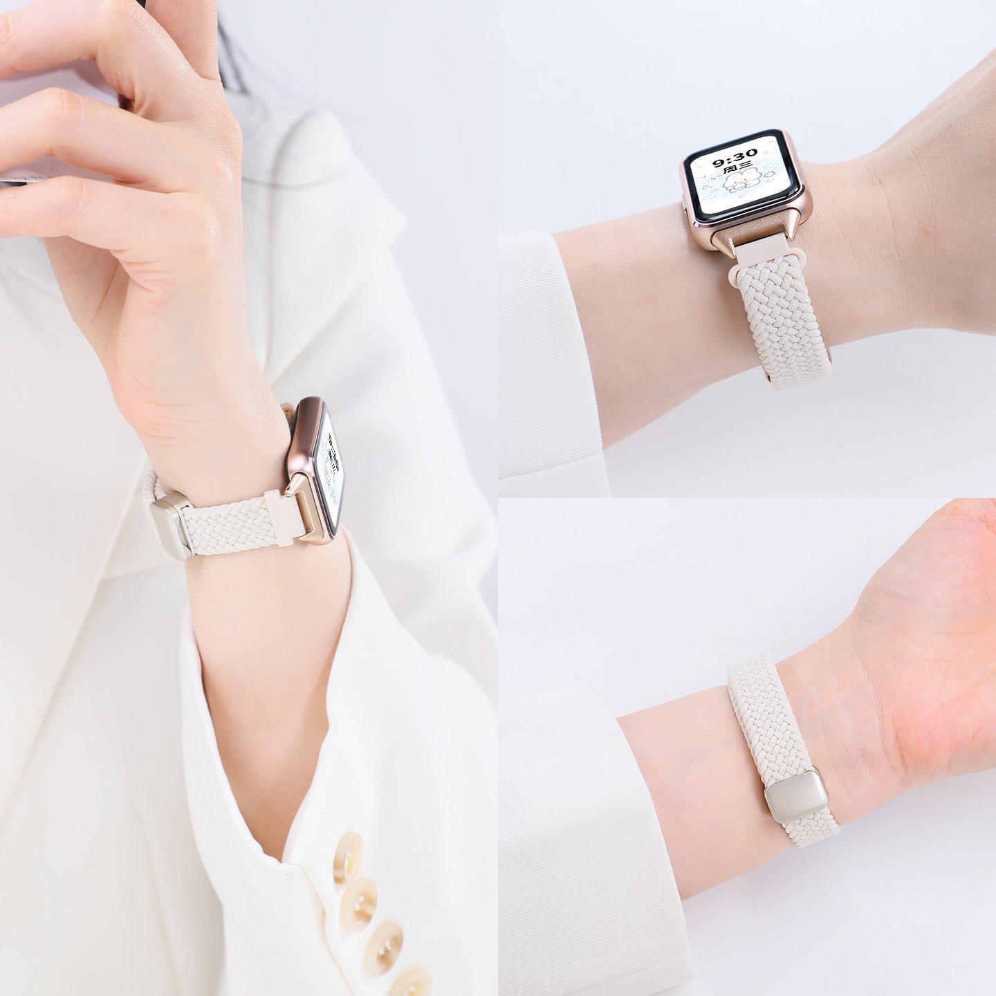 适用于华为手环11表带11pro新款编织磁吸扣10/9/8nfc版尼龙弹力腕带智能运动band时尚透气表链男女生配件夏天