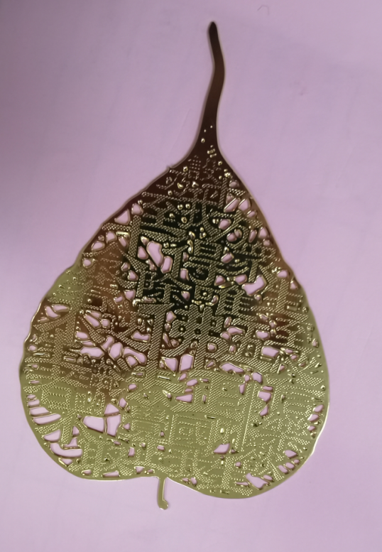 复古黄铜书签镂空吊坠