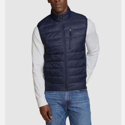 排骨羽绒马甲可自收纳男