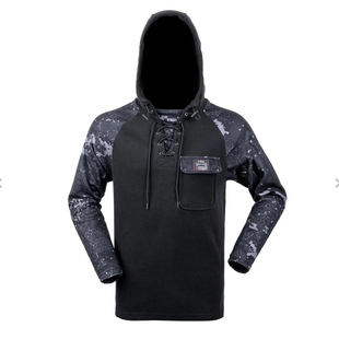 秋冬款 美国狩猎 弹力 透气 速干 保暖 连帽 抓绒 帽衫 男款