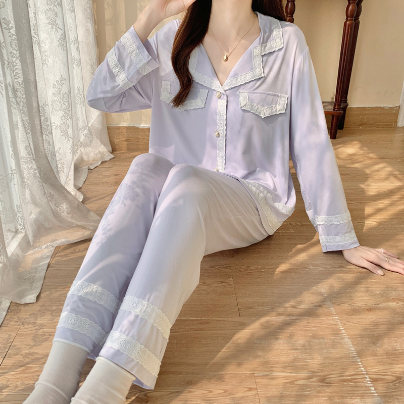 新款秋冬季女款莫代尔时尚睡衣家居服