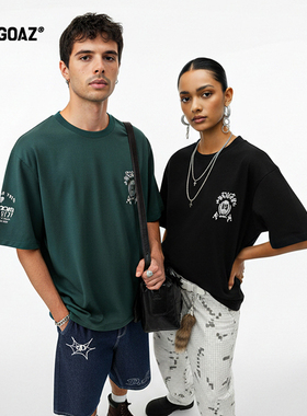「CARGOAZ」2026SS 潮牌男女同款印花速干透气拼接运动短袖T恤