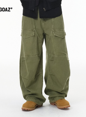 「CARGOAZ」2025AW 潮牌美式多口袋工装裤复古街头弯刀休闲裤