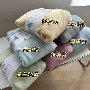 日系订单！Y家同款 秋冬保暖亲肤慕斯A类380克超柔天鹅绒床笠床单