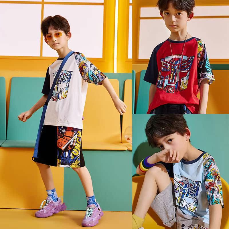 薄款短袖儿童速干t恤炫酷