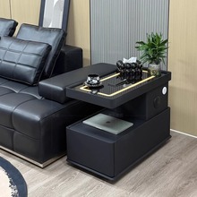 可移动茶几小户型现代简约边柜轻奢客厅意式极简新款沙发边几推车