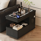 可移动茶几小户型现代简约边柜轻奢客厅意式 极简新款 沙发边几推车