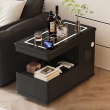 可移动茶几小户型现代简约边柜轻奢客厅意式极简新款沙发边几推车