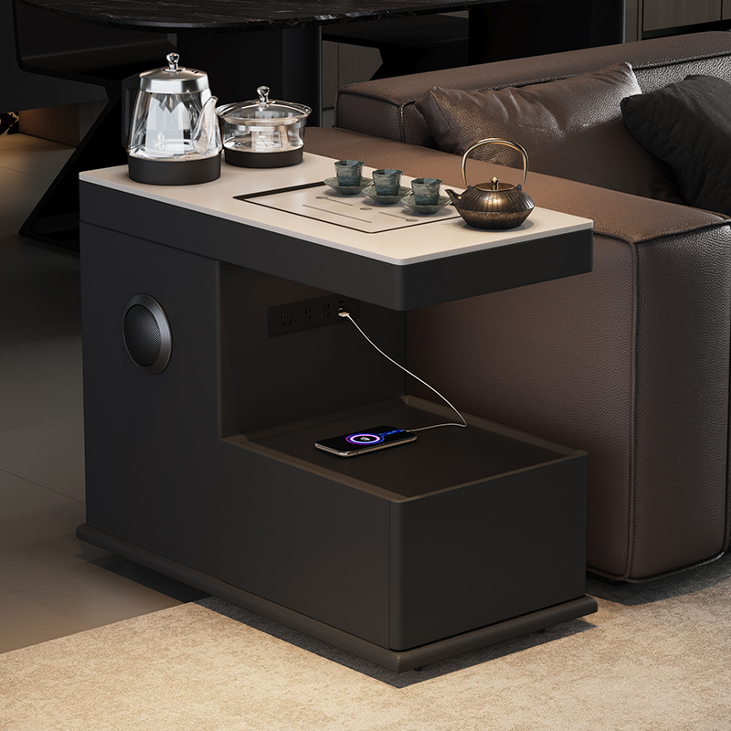 沙发智能边柜烧水壶一体移动茶台