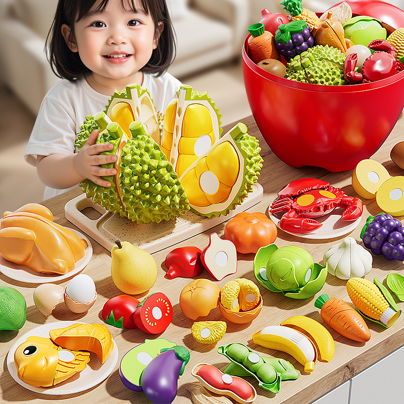 儿童可啃咬水果切切看仿真玩具