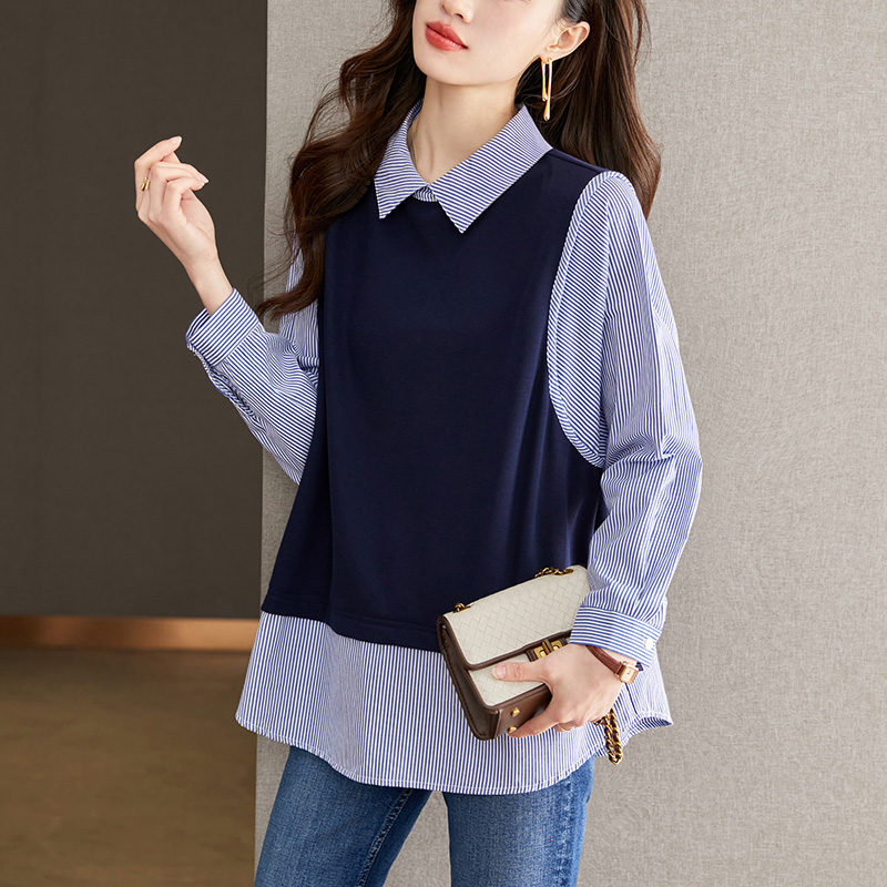 初影大版休闲套头长袖衬衫